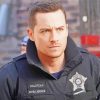 The actor Jesse Lee Soffer diamond paintig