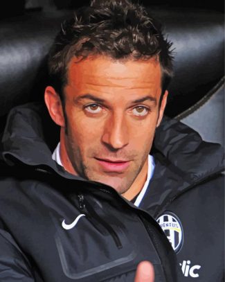 The Footballer Alessandro Del Piero diamond paintig