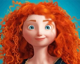 Cute Merida diamond paintig