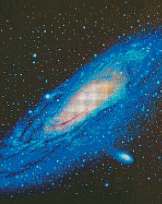 Andromeda Galaxy diamond painting by numbers