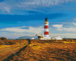 Point Of Ayre Lighthouse diamond painting by numbers