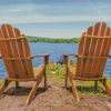 Adirondack Chair By Lake diamond painting