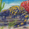 Aesthetic Gila Monster diamond painting