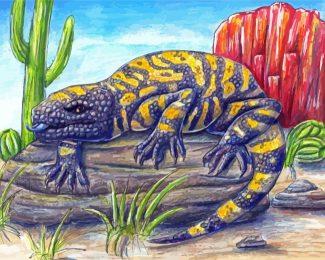 Aesthetic Gila Monster diamond painting