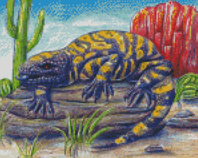 Aesthetic Gila Monster diamond painting