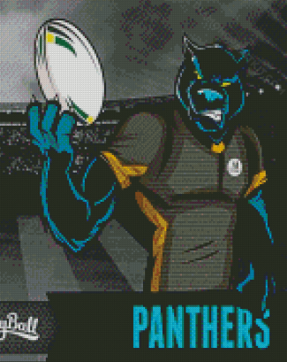 Penrith Panthers Art diamond painting