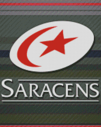 Saracens Rugby Logo diamond painting