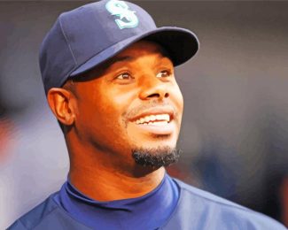 Aesthetic Griffey Jr diamond painting