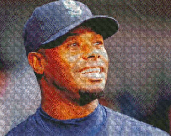 Aesthetic Griffey Jr diamond painting