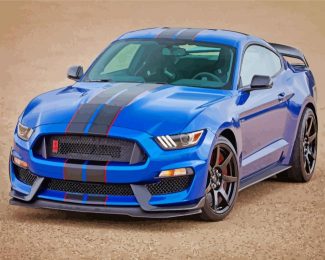 Blue Shelby GT 350 diamond painting