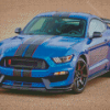 Blue Shelby GT 350 diamond painting