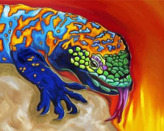 Cool Gila Monster diamond painting