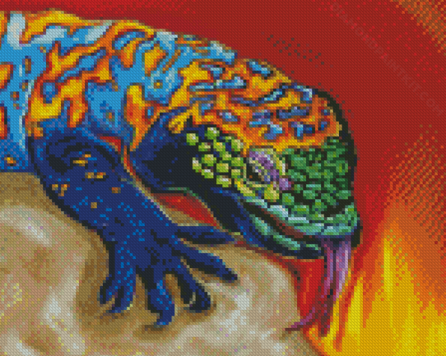 Cool Gila Monster diamond painting