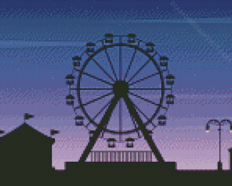 Amusement Park Silhouette diamond painting