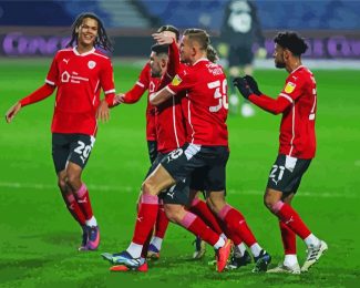 Barnsley FC Team diamond painting