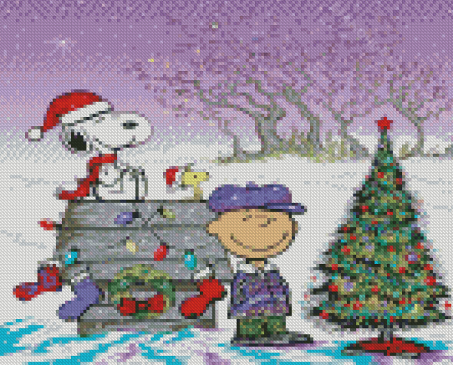 Chhristmas Charlie Brown diamond painting