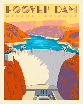 Hoover Dam diamond painting