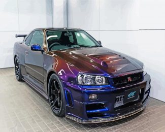 R34 Skyline diamond painting