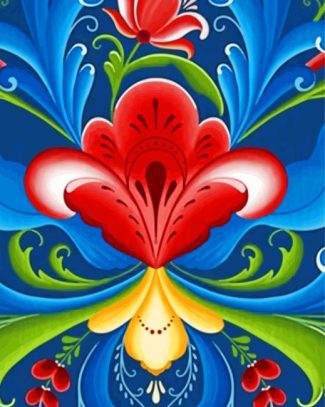 Rosemaling Art diamond painting