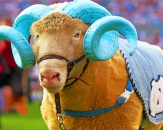 Tarheel Ram diamond painting