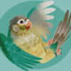 Turquoise Cheek Conure diamond painting