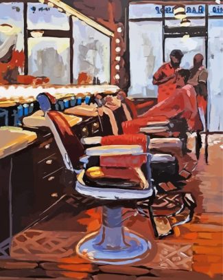 Abstract Barbershop diamond painting