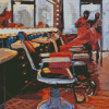 Abstract Barbershop diamond painting