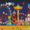 Aesthetic Amusement Park diamond painting