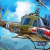 Aesthetic Huey Helicopter diamond painting