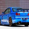 Aesthetic R34 Skyline Car diamond painting