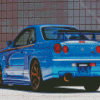 Aesthetic R34 Skyline Car diamond painting