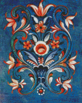 Aesthetic Rosemaling diamond painting