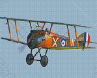 Aesthetic Sopwith Camel diamond painting