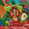 Aesthetic Tasmanian Devil Cartoon diamond painting