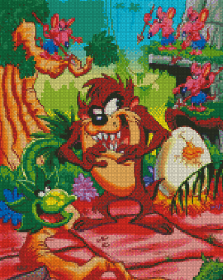 Aesthetic Tasmanian Devil Cartoon diamond painting