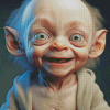 Baby Gollum diamond painting