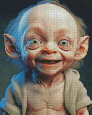 Baby Gollum diamond painting