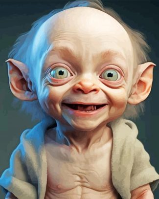 Baby Gollum diamond painting