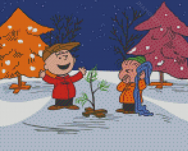 Charlie Brown Chhristmas diamond painting