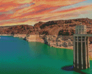 Hoover Dam Nevada diamond painting