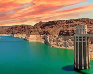 Hoover Dam Nevada diamond painting