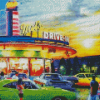 Mels Diner diamond painting