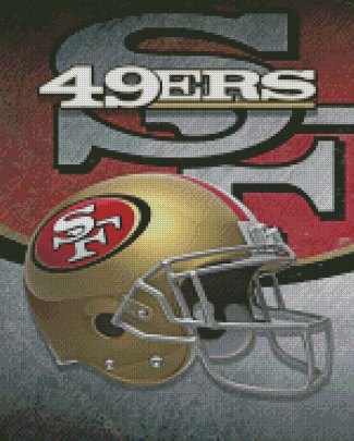 49ers Football Team Poster diamond painting