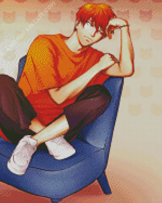 Kyo Sohma Fruits Basket diamond painting