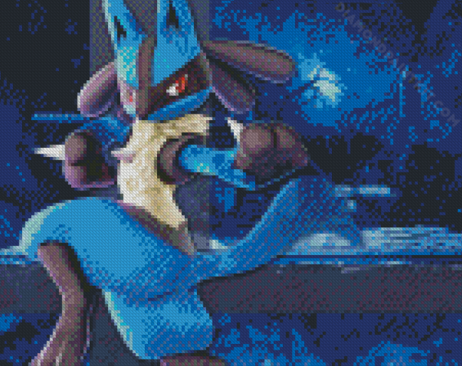 Lucario Pokemon Anime diamond painting