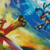 Lucario Pokemon diamond painting