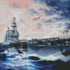 Military Ships USS Enterprise diamond painting