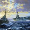 Military Ships USS Enterprise In The Ocean diamond painting