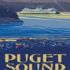 Puget Sound Illustration diamond painting