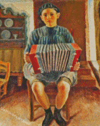 Spanish Accordion Player diamond painting